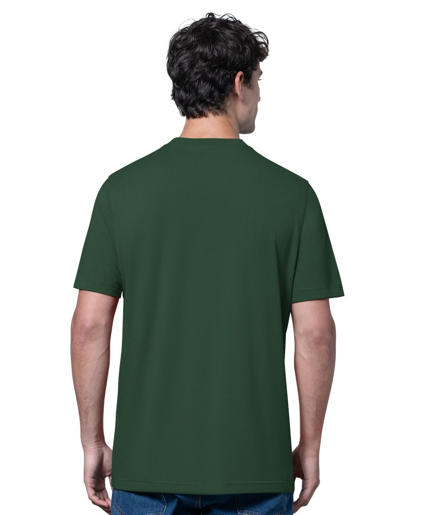 Мужские футболки Starter Heather Gray/Green Athletics Two-Pack Long Sleeve Short Sleeve T-Shirt Set — фото 3