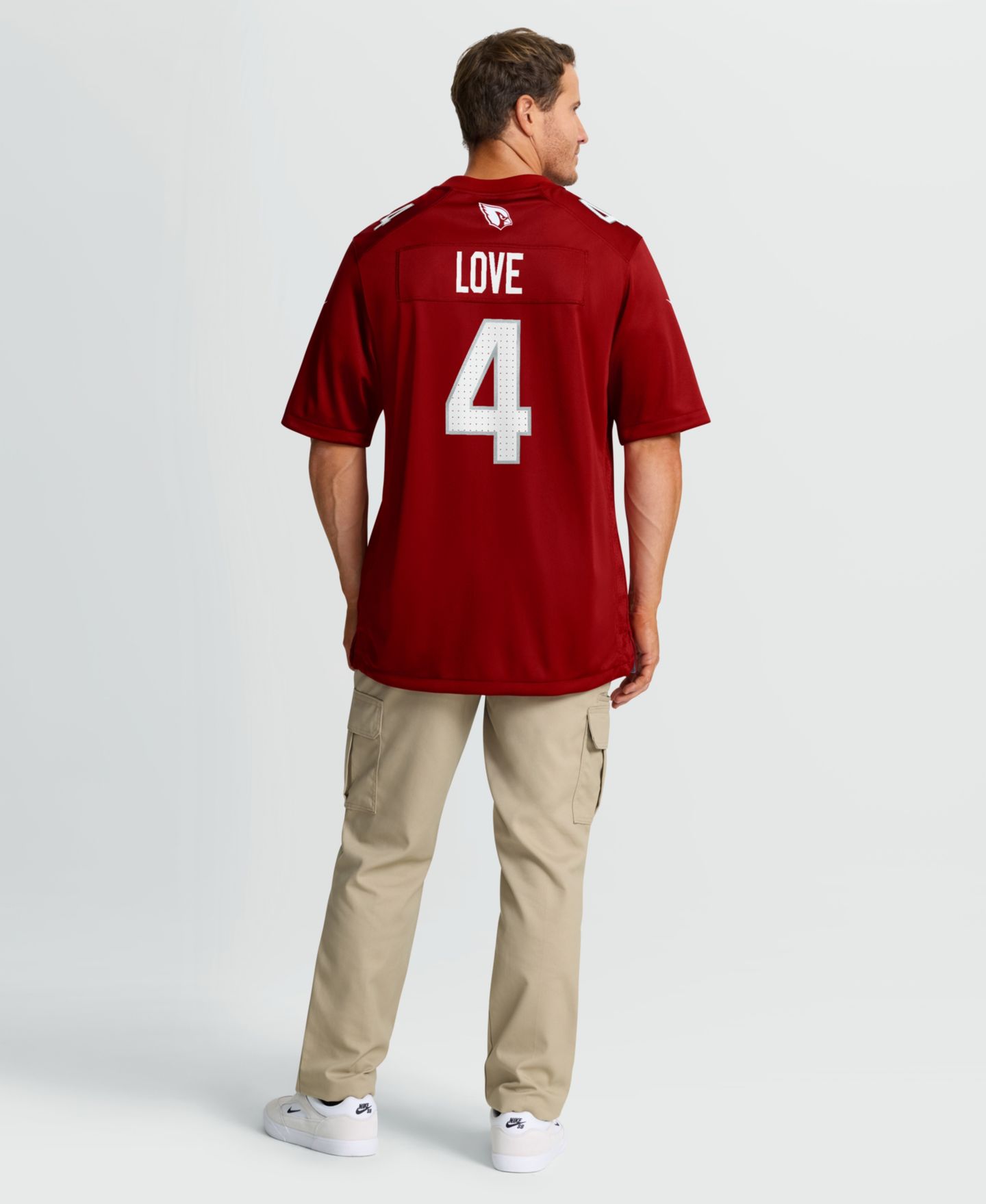 Мужской топ Nike Cardinal Jeremiyah Love Arizona Cardinals 2026 NFL Draft First Round Pick No. 3 Team Game Jersey — фото 5