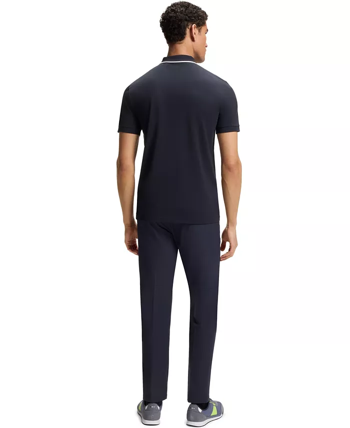Men's Moisture-Wicking Stretch Cotton Slim-Fit Polo Shirt - thumbnail 3