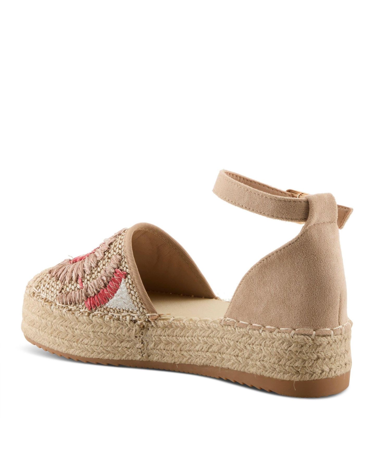 Женские сандалии Azura Endlessluv Espadrille Flatform with Cork Sole, цвет: Бежевый разноцветный — фото 7