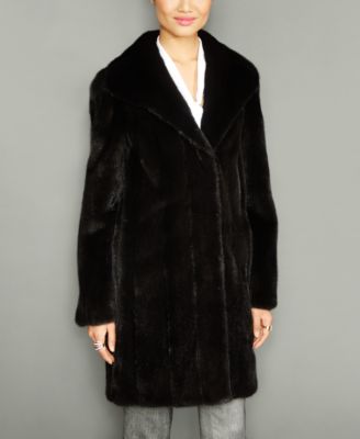 The Fur Vault - Wing-Collar Mink Fur Coat