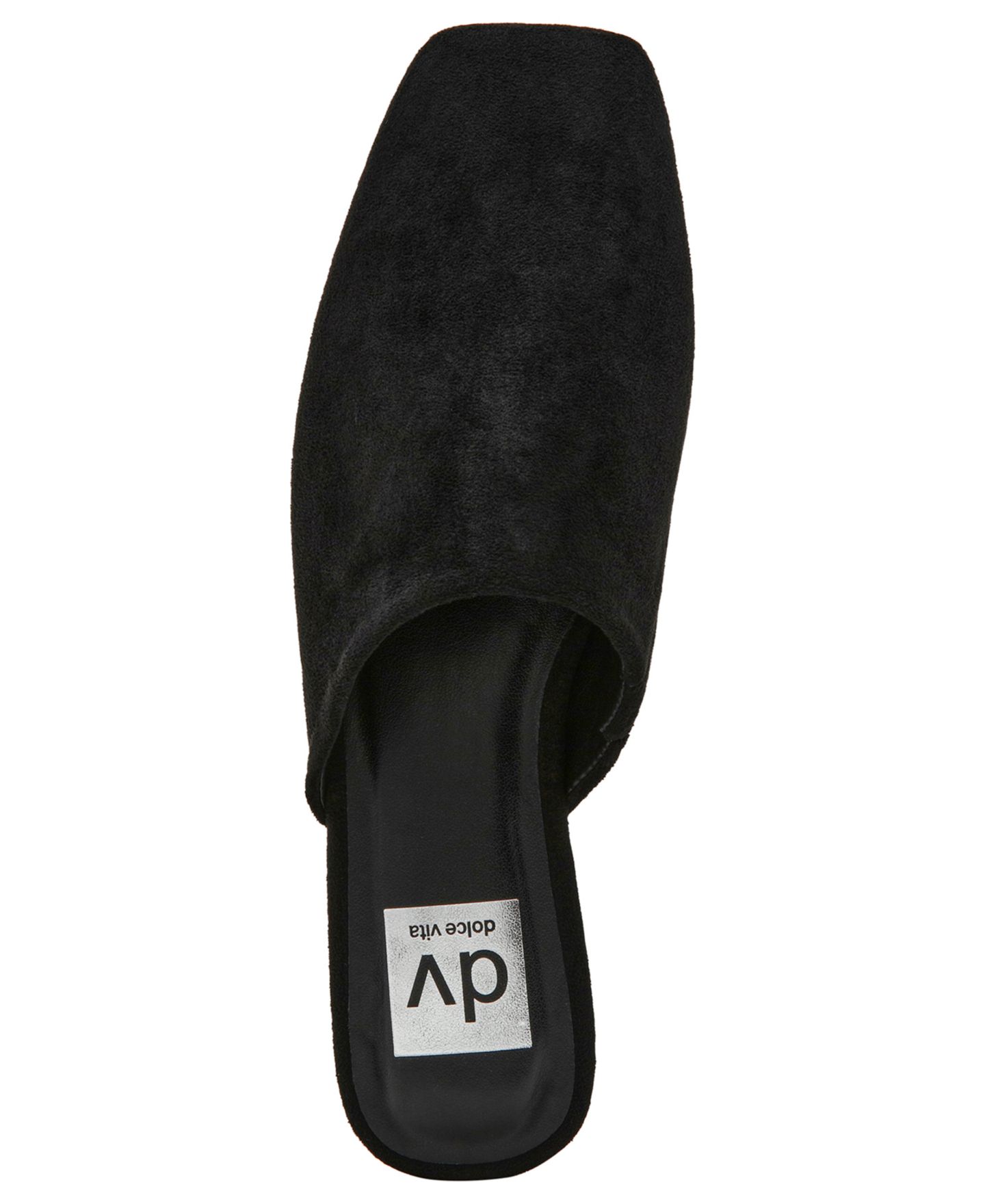 Женские сабо DV Dolce Vita Felica Slip-On Mules, цвет: Чёрный искусственный замшевый — фото 4