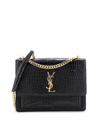 Medium Sunset Crossbody Bag Embossed Leather