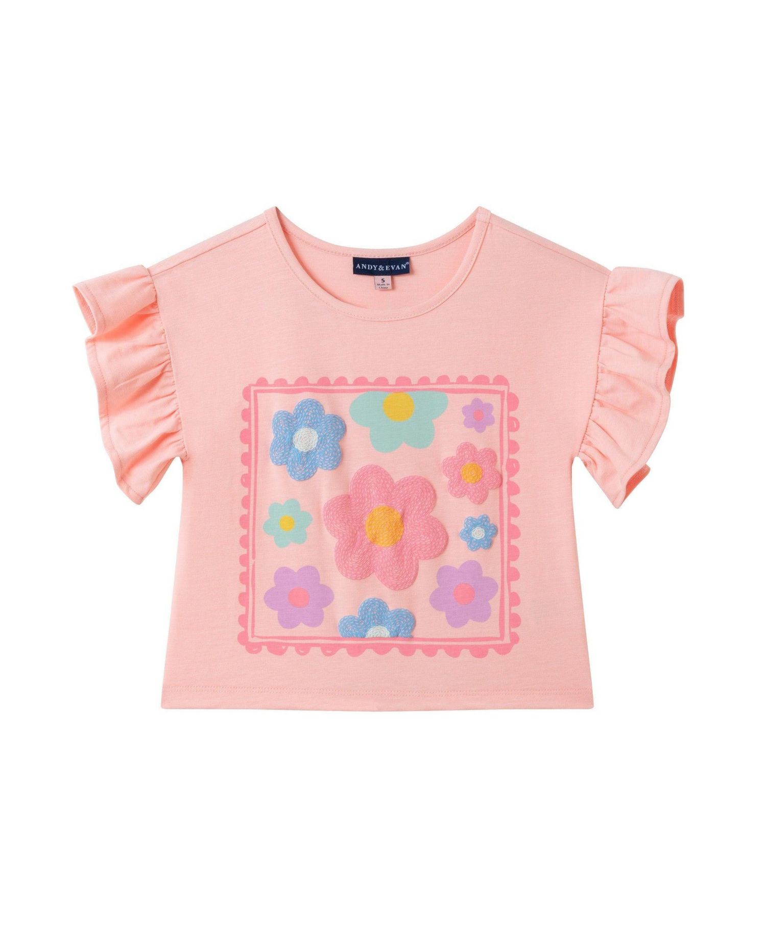 Toddler Girls 2T- 6 Jersey Ruffle Tee