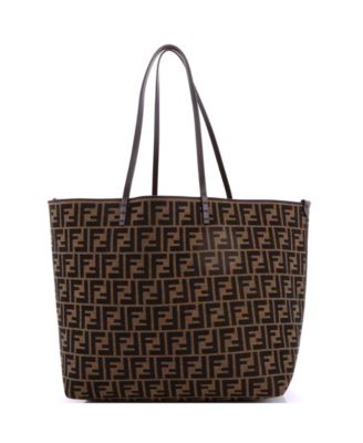 Medium Reversible Roll Tote Pequin and Zucca Canvas