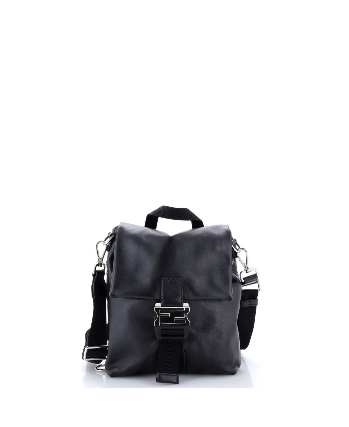 Pre-Owned Fendi Small Flux Crossbody Bag Leather