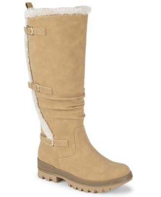 Women's Navia Zipper Tall Round Toe Boots