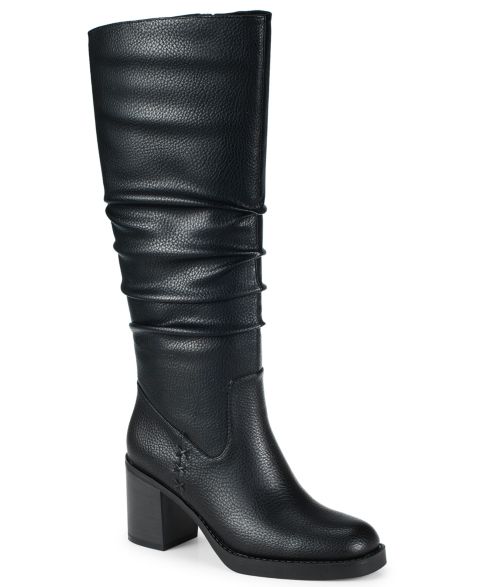Женские ботинки Baretraps Gingee Zipper Tall Square Toe, цвет: Чёрный
