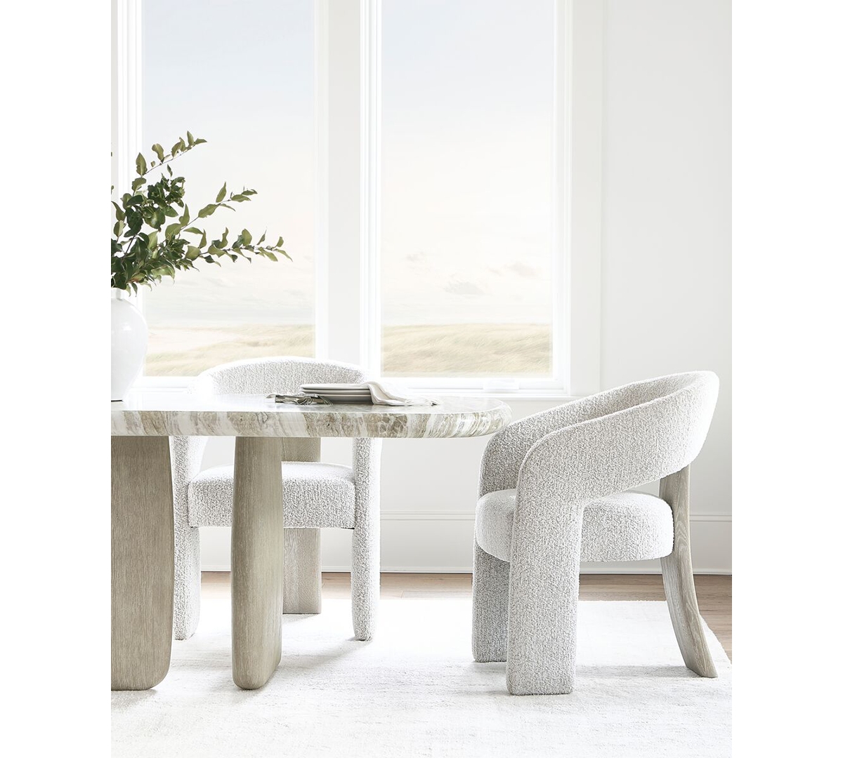 Bernhardt Arcadia 30" Wood Open Back Armchair