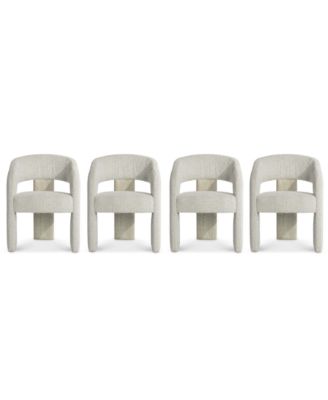 Arcadia 4-Piece Open-Back Armchair Set