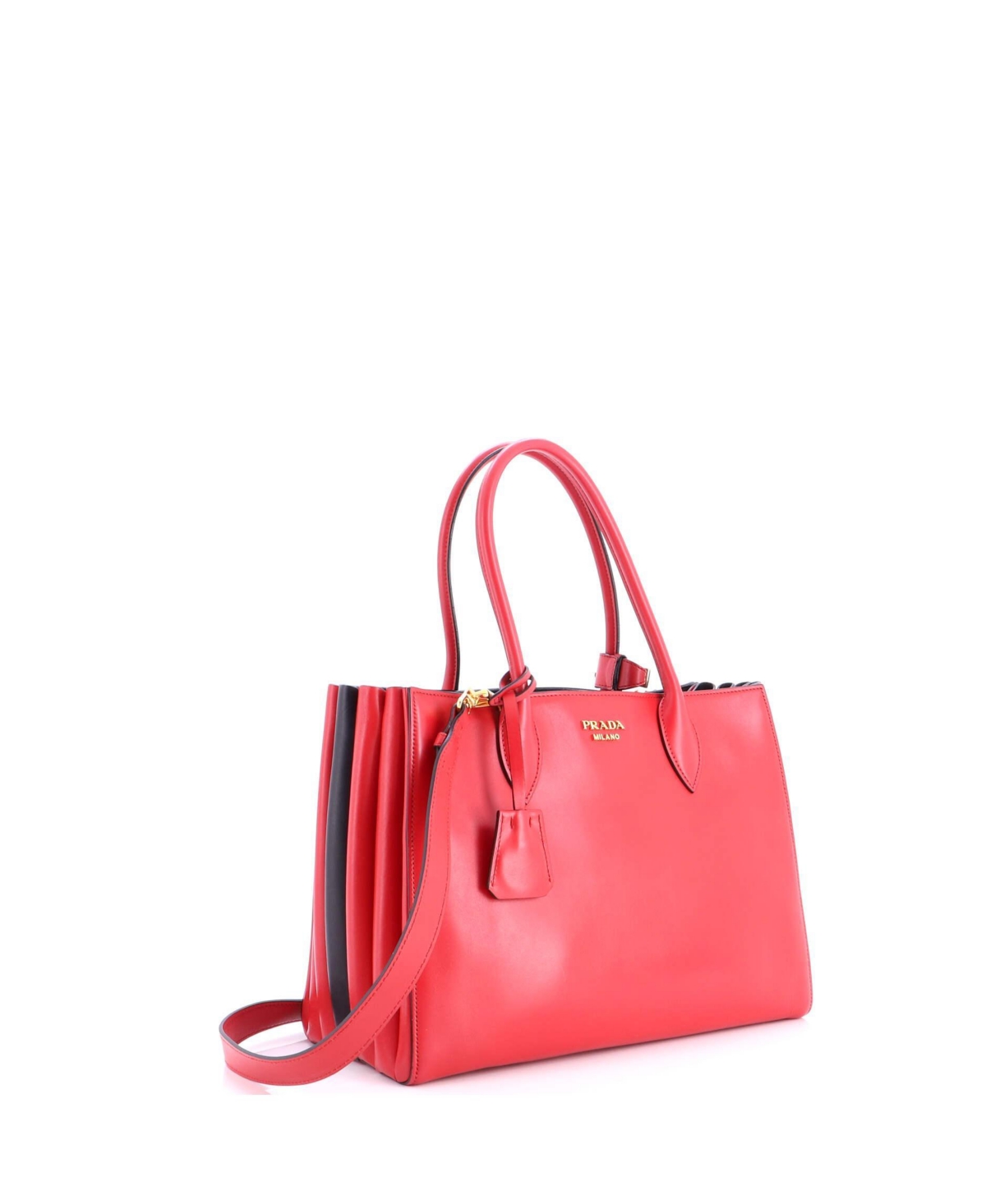 Pre-Owned Prada Medium Soft Bibliotheque Tote City Calfskin