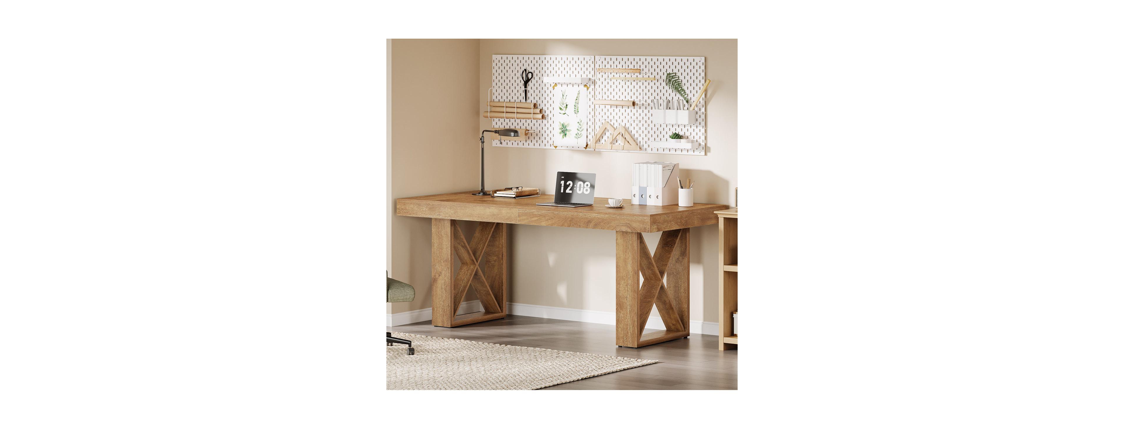 Tribesigns Computer Desk,Simple Thick Appearance,Study Gaming Writing Workstation Executive Office Desk for Home,Study Room,Office