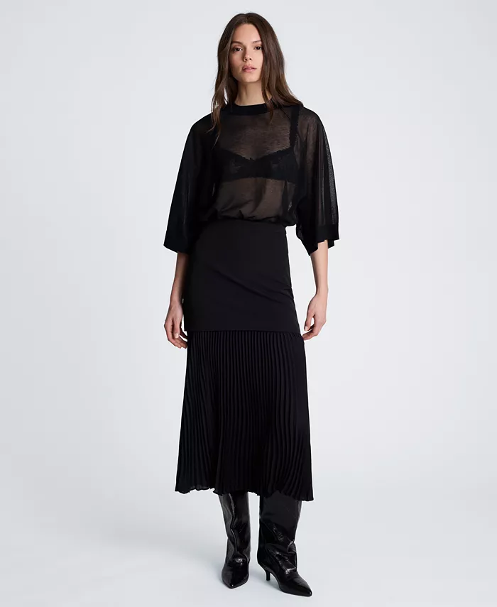 Women's Pleated Maxi Skirt - thumbnail 2