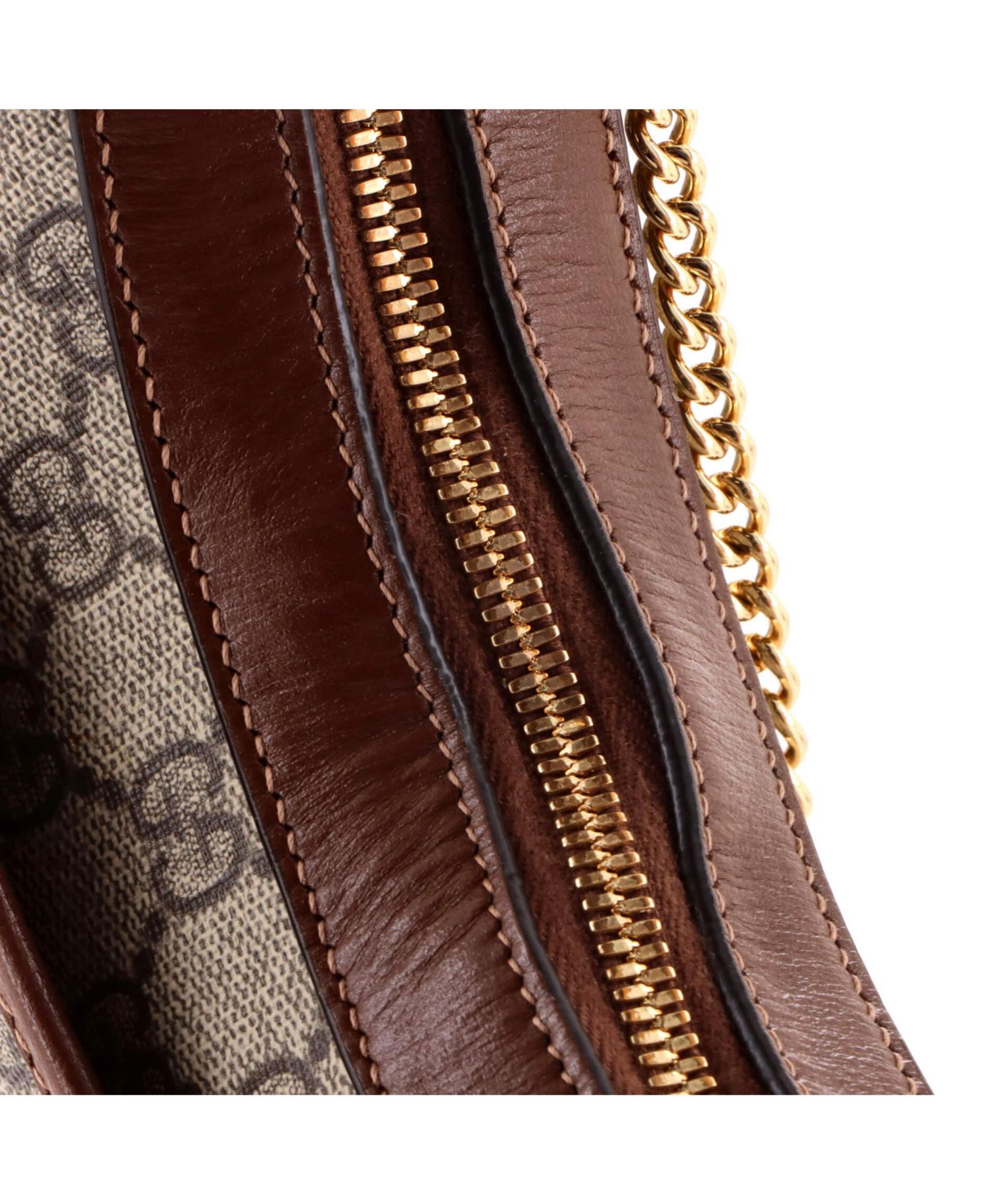 Mini Interlocking G Patch Half Moon Hobo GG Coated Canvas