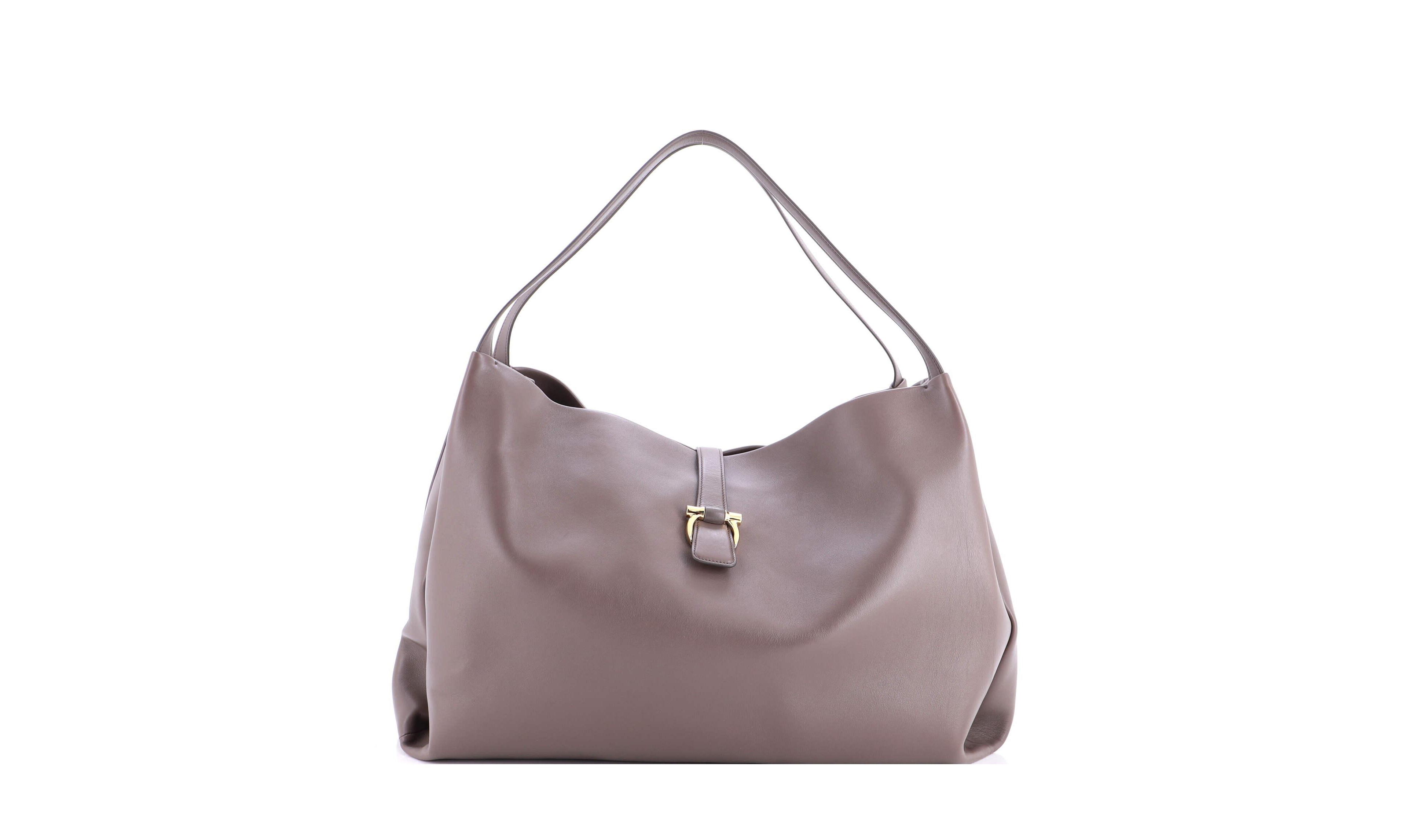 Pre-Owned Salvatore Ferragamo Xl Mia Tote Leather