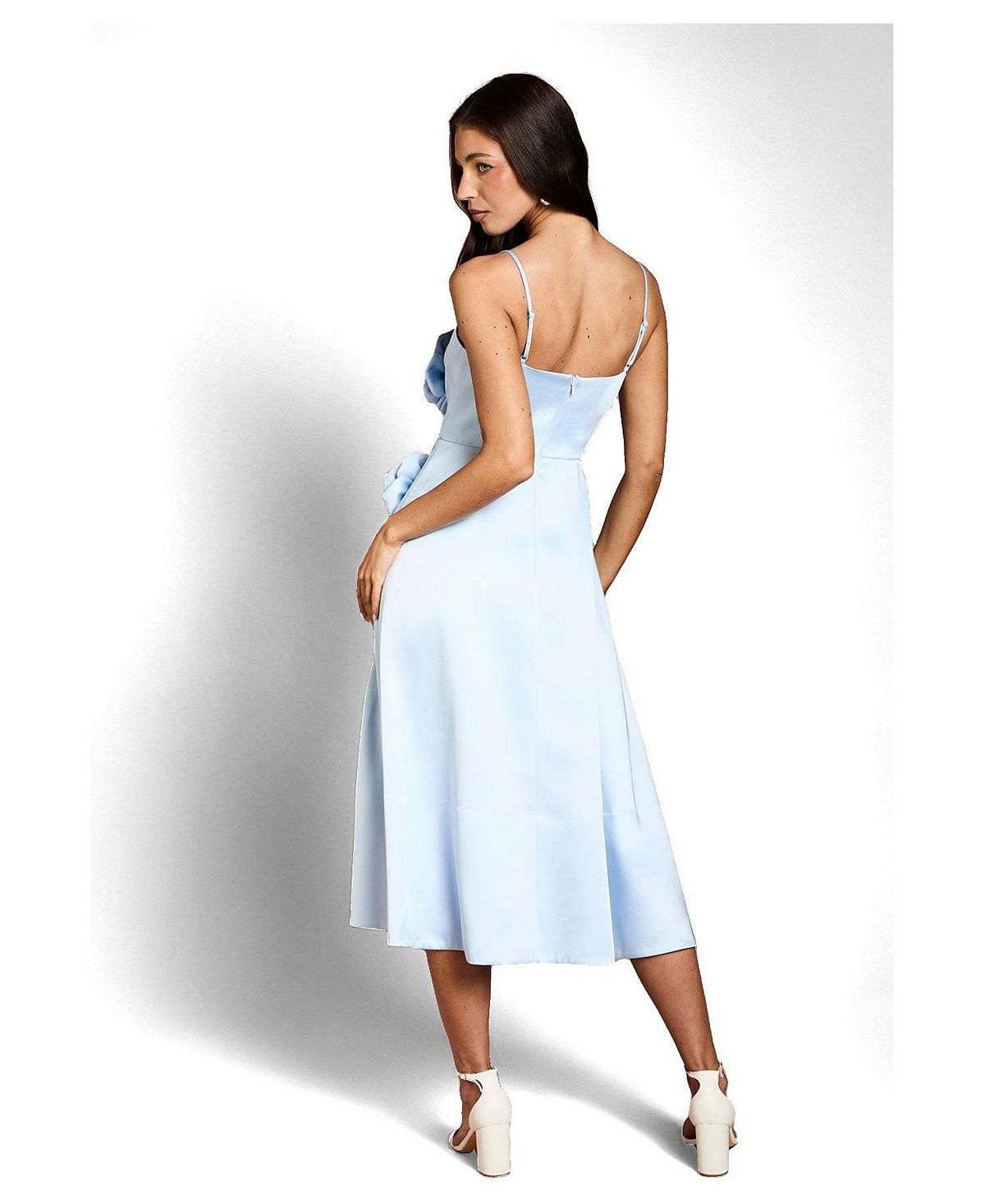 Coast Women's Corsage Detail Satin Midi Dress view 3 — MAYCSS fashion products
