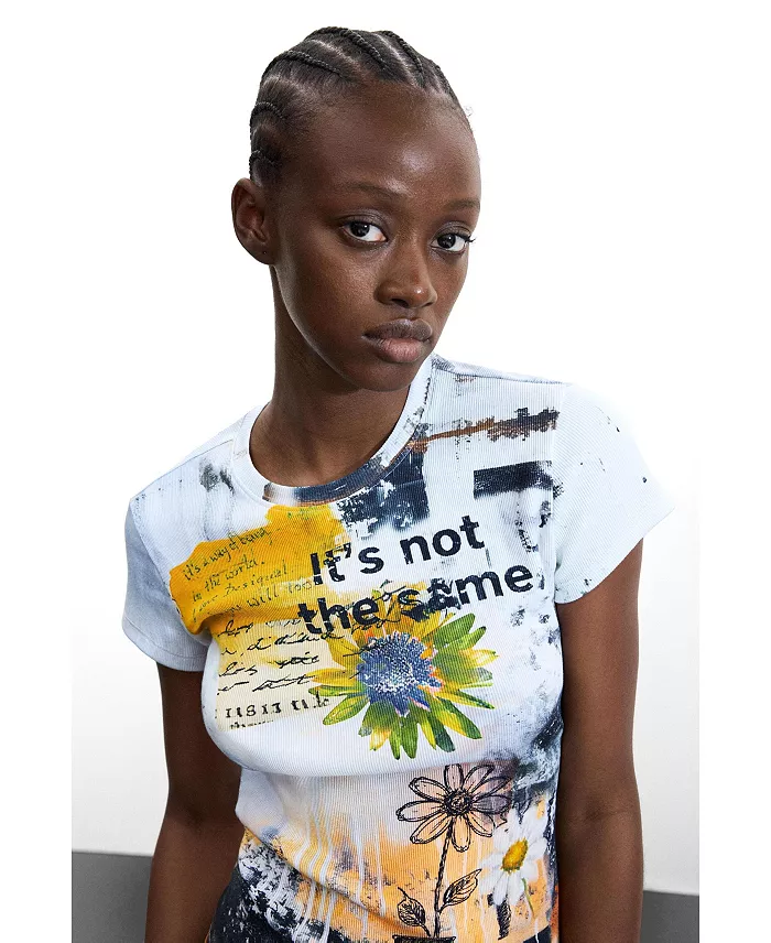Women's Printed T-shirt 100% cotton - thumbnail 3