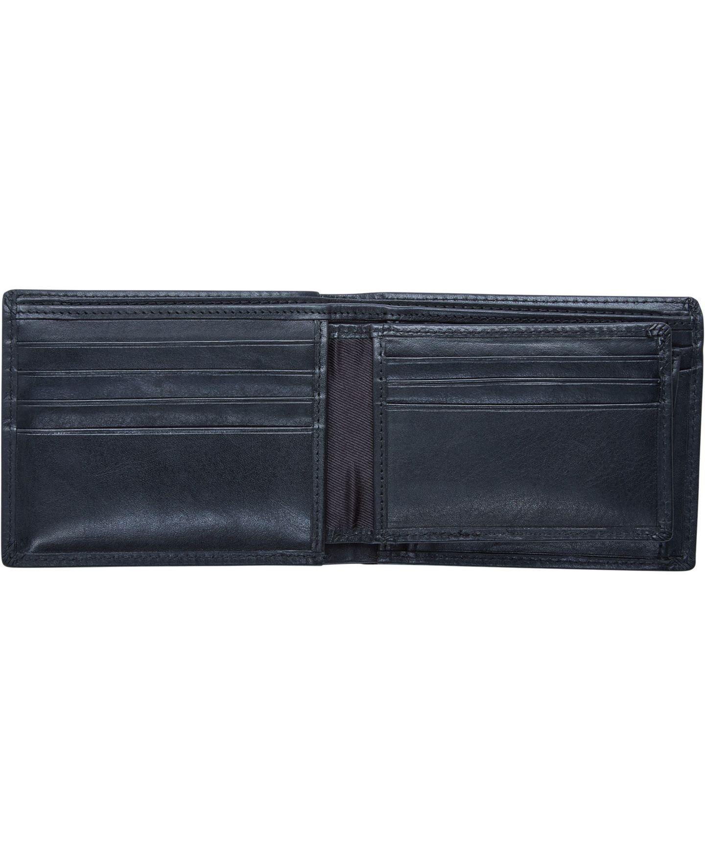 Мужской кошелёк Mancini Boulder Collection RFID Secure Wallet with Removable Passcase and Coin Pocket, цвет: Чёрный — фото 6