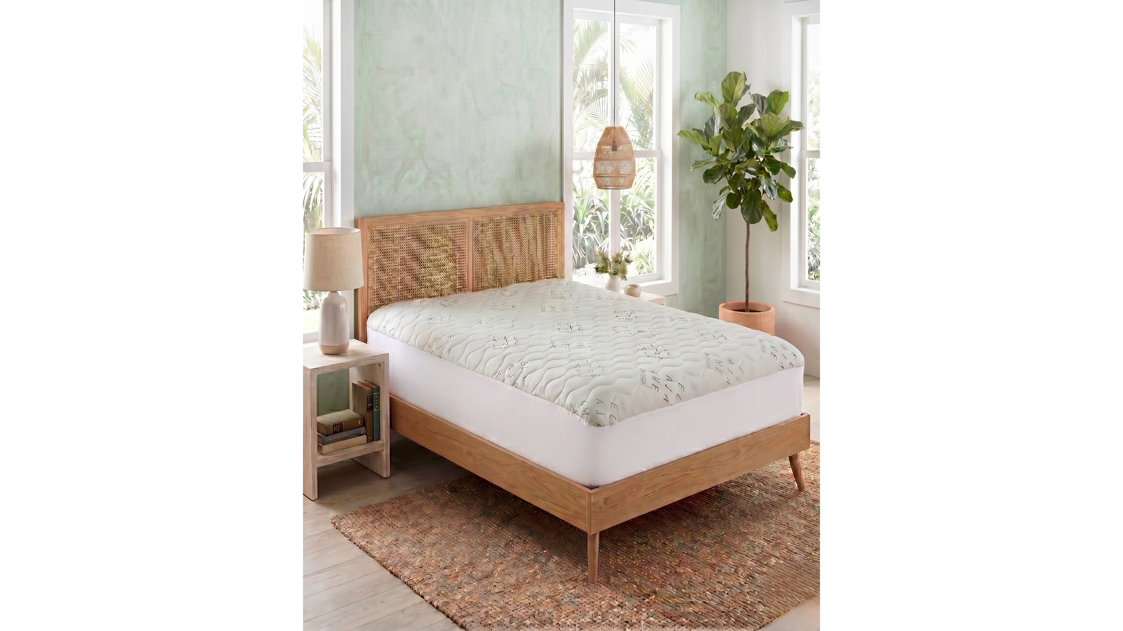 Ella Jayne Allergy-Free Viscose from Bamboo Mattress Protector, Full