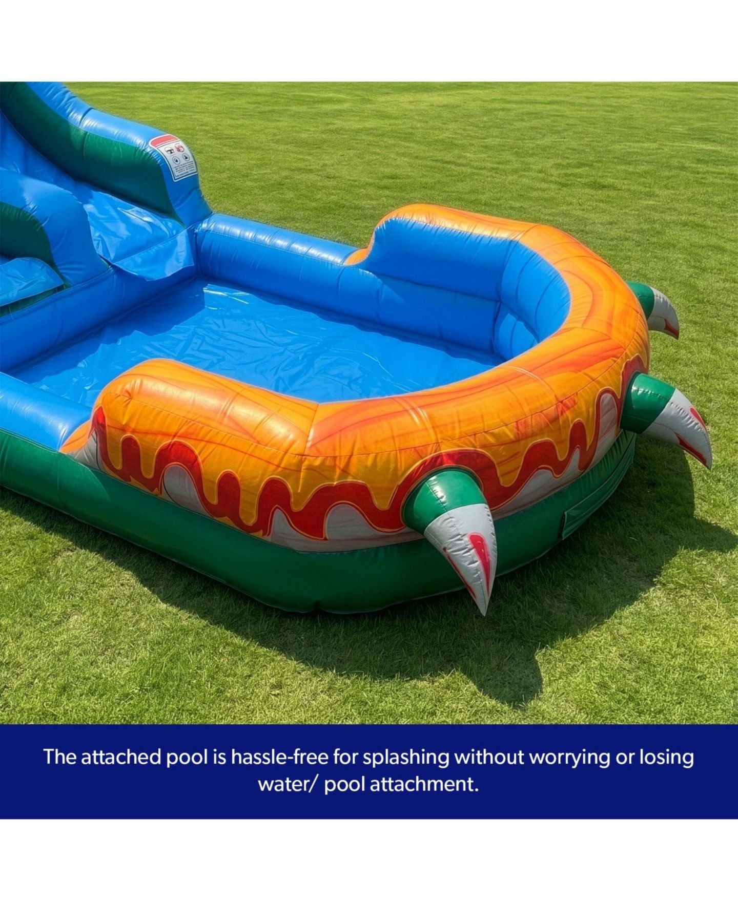 Детская игрушка HeroKiddo T-Rex Adventure XL Inflatable Bounce House Combo, цвет: Open Miscellaneous — фото 8