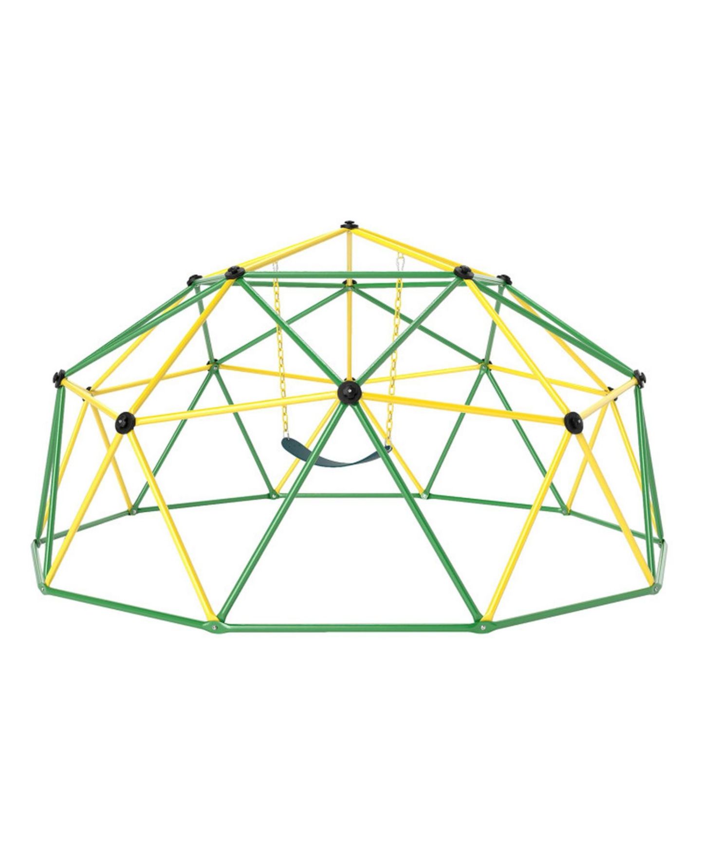 Детская игрушка GOUUN 10 Foot Geometric Dome Climber with EVA Swing, 800 Lb Load Capacity, Ages 5-12, цвет: Зелёный — фото 1