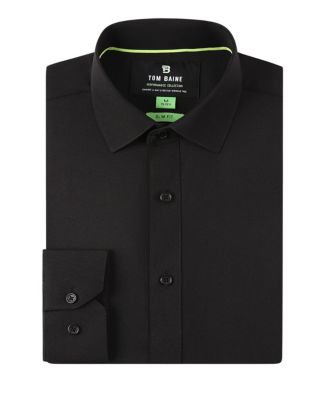 macys mens black dress shirt Men's Black Dress Shirts
