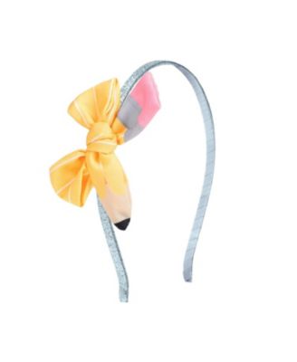 Little and Big Girls School Days Pencil Bow Headband