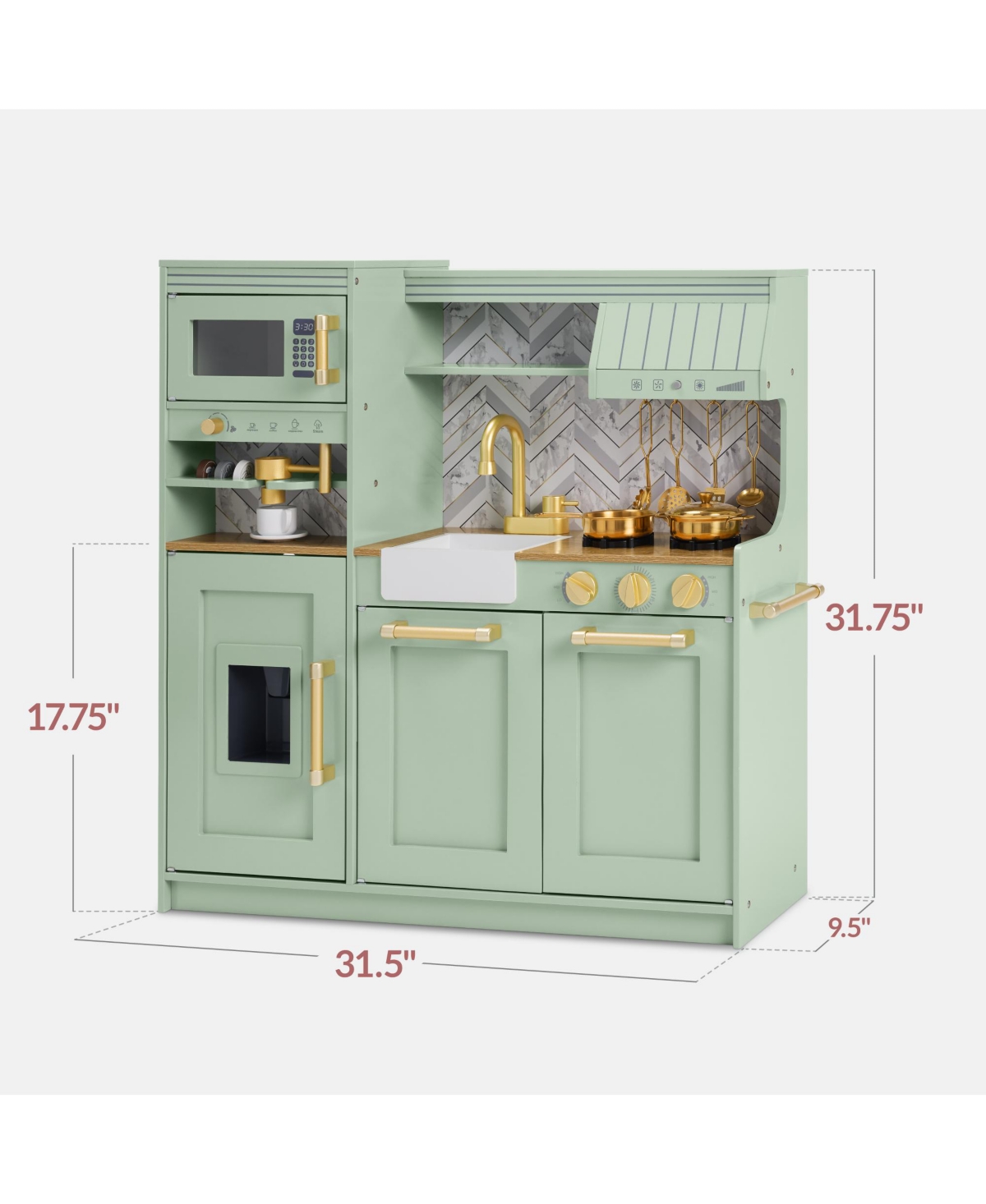 Best Choice Products Pretend Play Kitchen with Espresso Machine