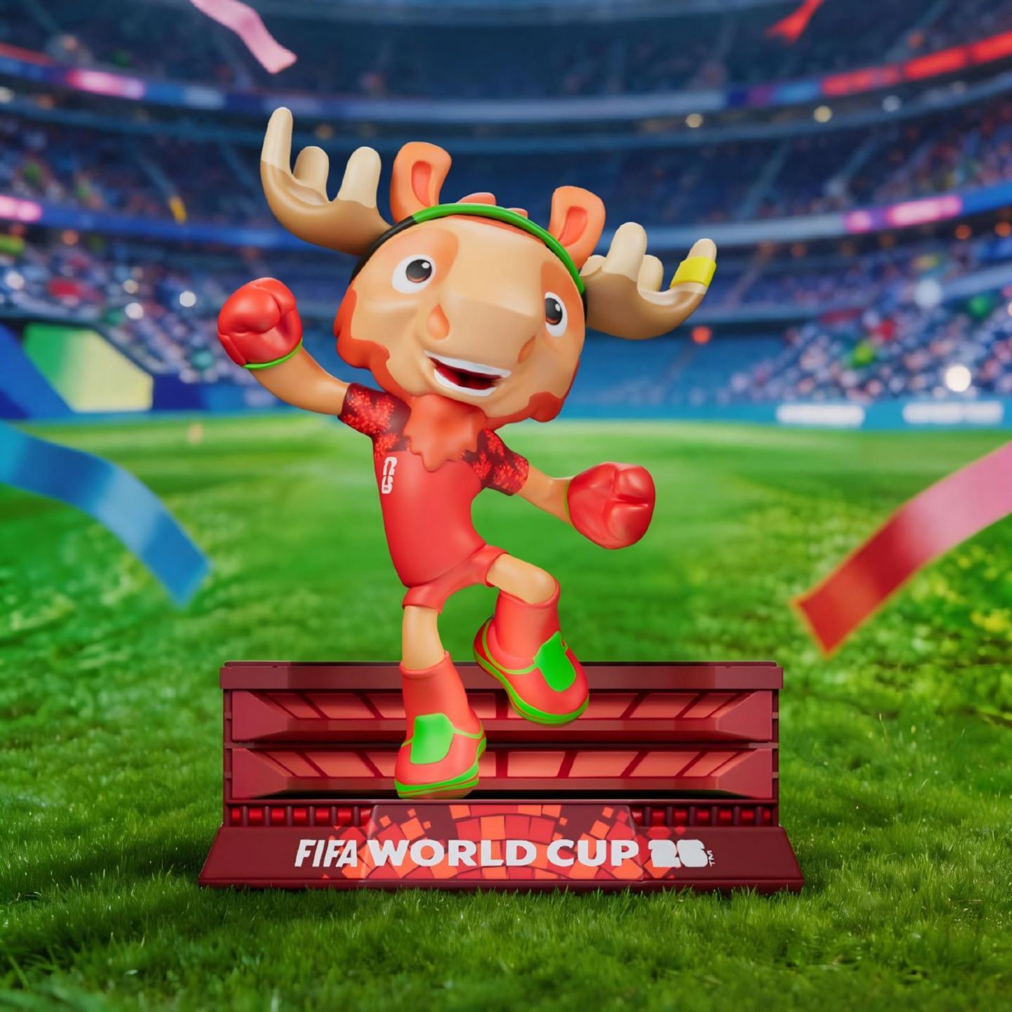 Детские фигурки FIFA 2026 World Cup Official Licensed Mascot Toy Set of 3 6CM Figurines Maple Zayu Clutch FIFA 26 Mascot For Teen Adult Collector — фото 4