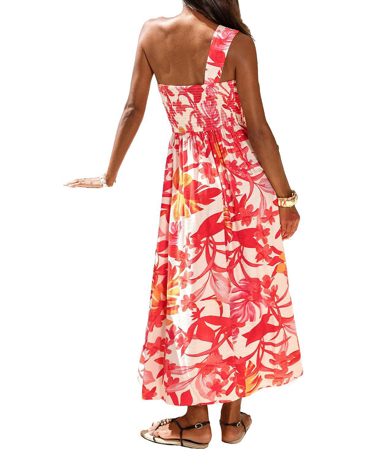 Cupshe Women's Ceremony Floral Maxi Beach Dress view 3 — MAYCSS fashion products