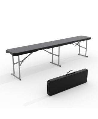  1 piece Portable Heavy-Duty 6FT Folding Outdoor Benches for Patio, Picnic, Camping, Party