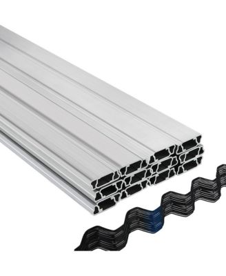 Spring Wire and U Channel Bundle 6.56 ft 40 Packs Aluminum Alloy Greenhouse Film Lock