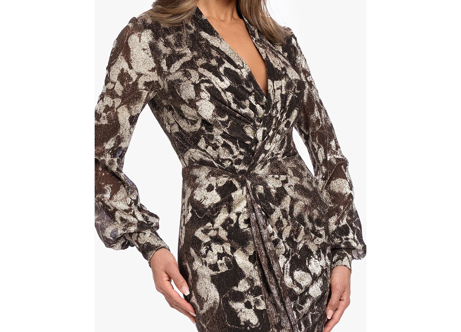 Plus Size V-Neck Gown