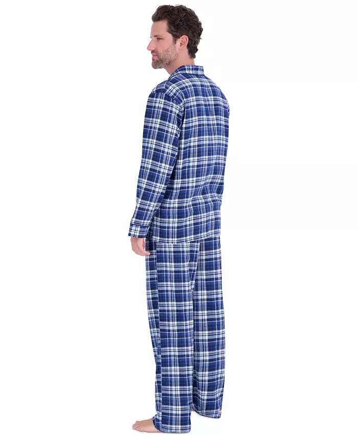 Men's Flannel Button Down Pajama Set - thumbnail 7