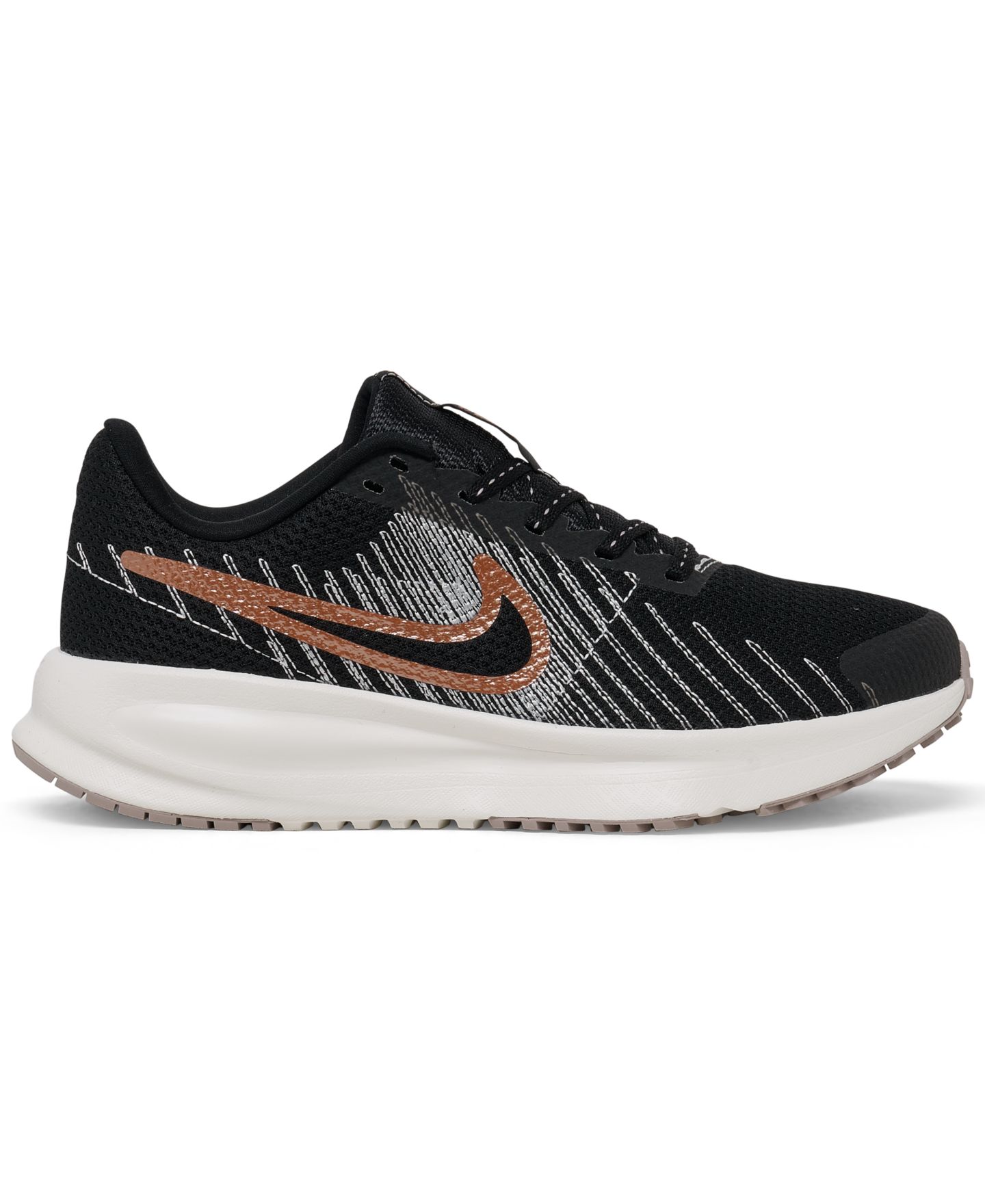 Женские кроссовки Nike Run Defy Running, цвет: Чёрный / Золотой — фото 3
