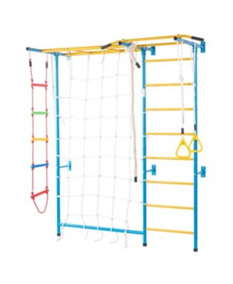 Wall Gym for Kids 7 in 1 Steel Indoor Kids Gym for Exercise Climbing Toys
