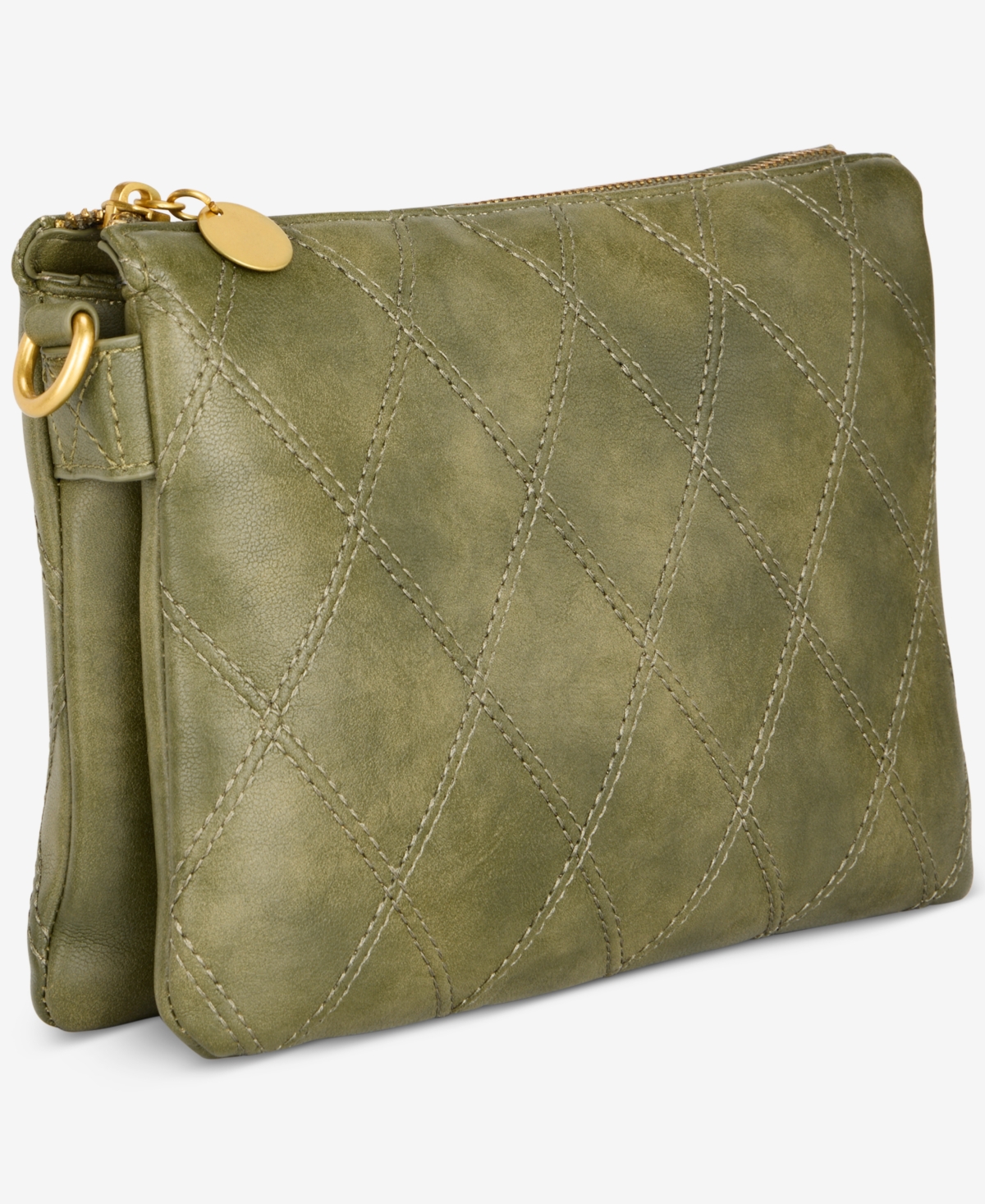 Style & Co Diamond Quilted Double Compartment Crossbody Bag, Macy's Exclusive