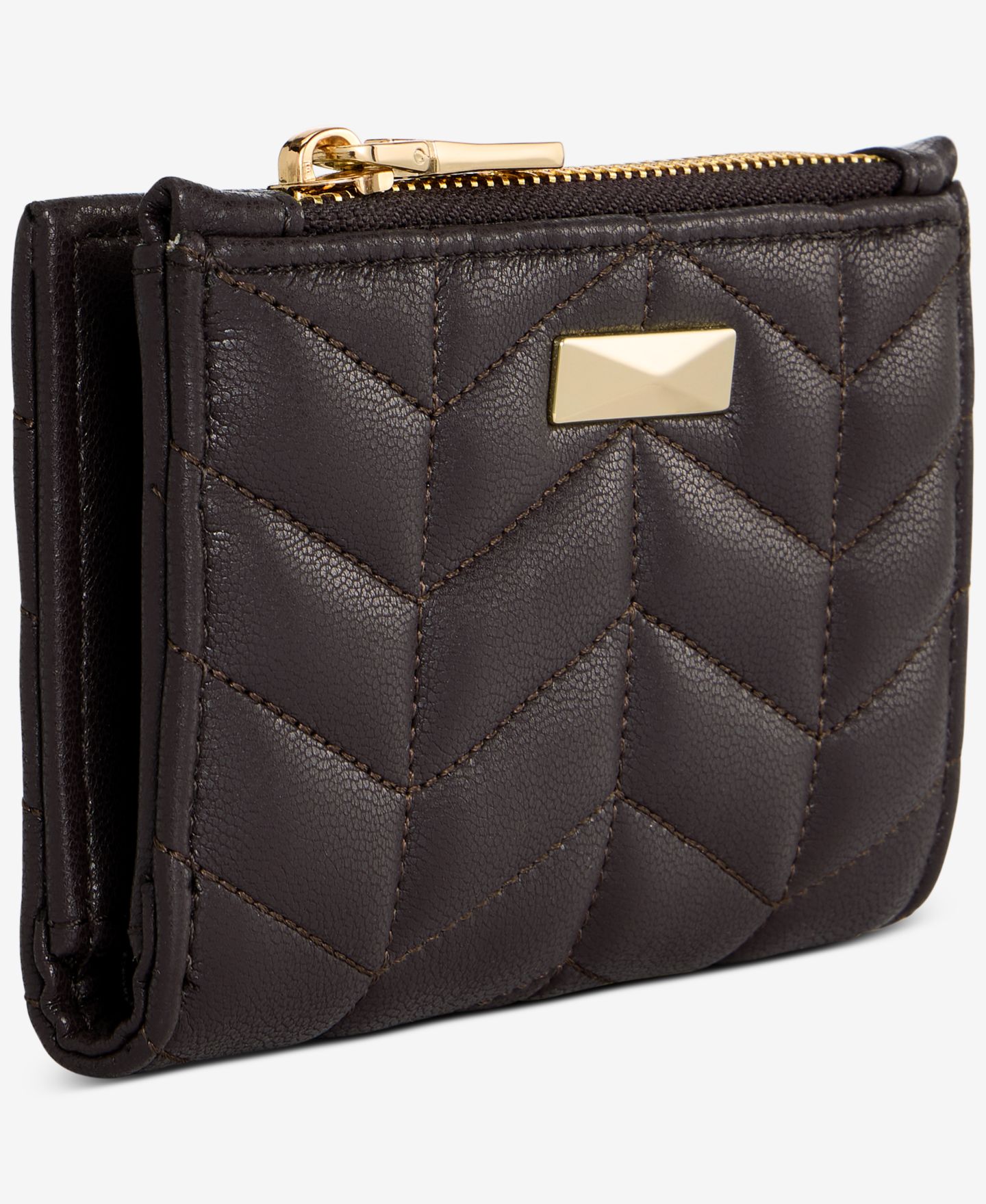 Женский кошелёк I.N.C. International Concepts Ashlinn Chevron Quilted Wallet, цвет: Шоколадный сливовый — фото 2