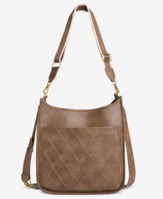 Diamond Quilted Dip Crossbody Bag