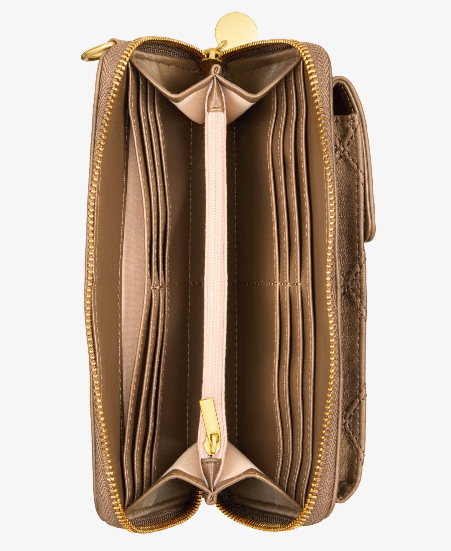 Женская сумка Style & Co Diamond Quilted Phone Crossbody, цвет: Коричневый — фото 4