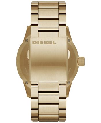 Diesel - Men's Rasp Gold-Tone Stainless Steel Bracelet Watch 46x53mm DZ1761