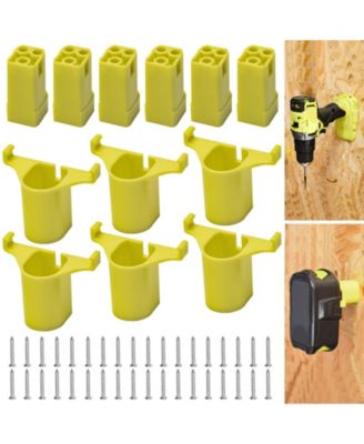 Wall Mounted Power Tool Holder Set Garage Storage and Organization Rack