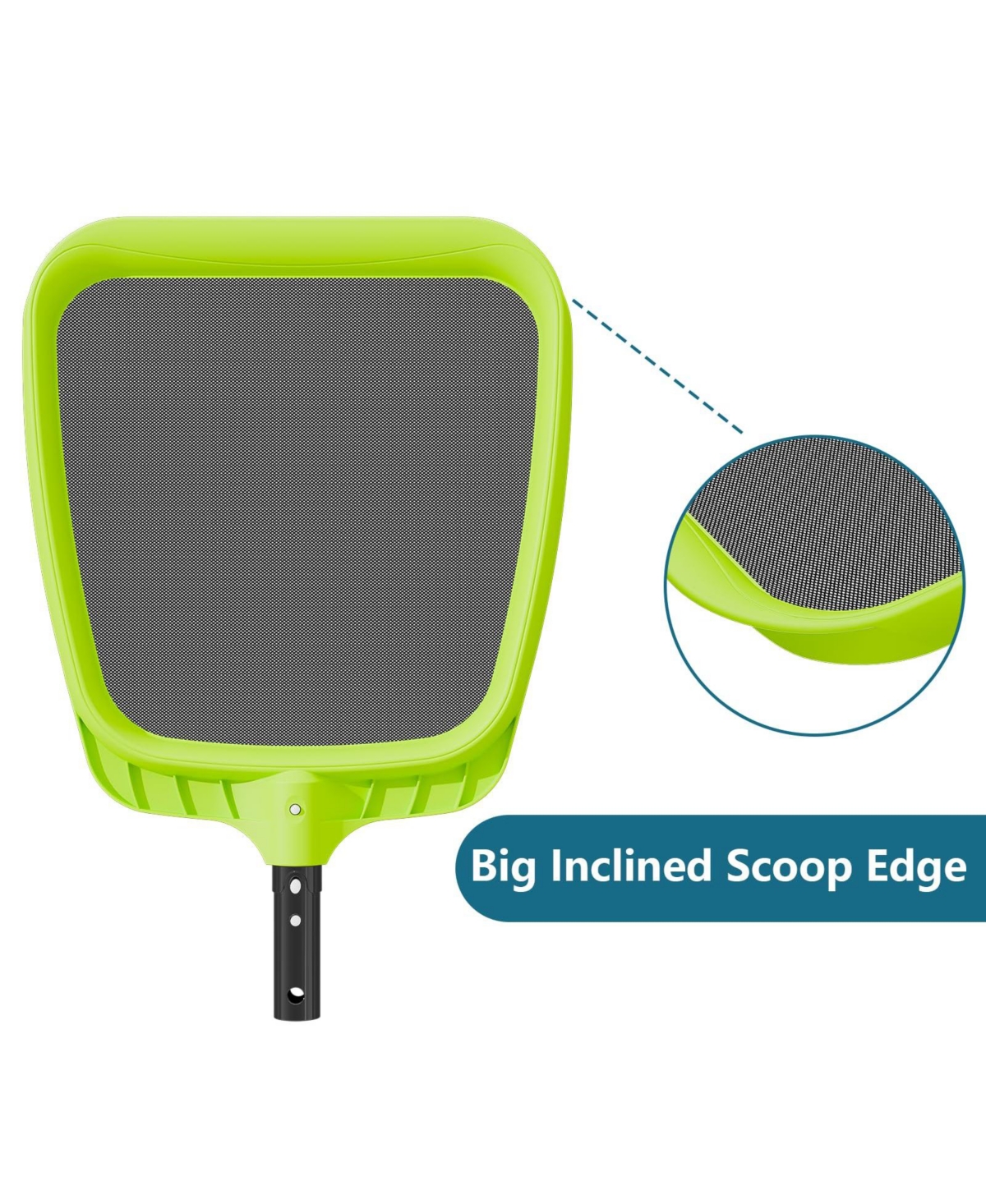 Xdovet Pool Skimmer Net Heavy Duty Leaf Rake Frame