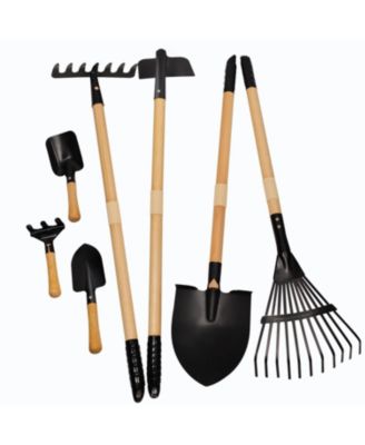 Metal Gardening Tools Kids Rake Shovel Set