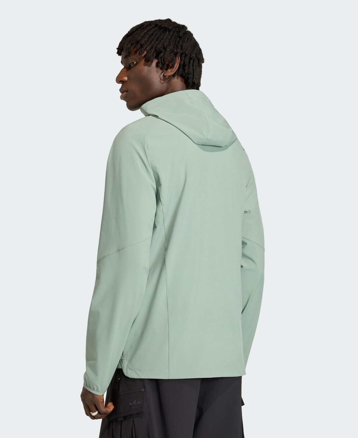Adidas Men's Light Green Portland Timbers Tiro Travel Full-Zip Hooded Windbreaker