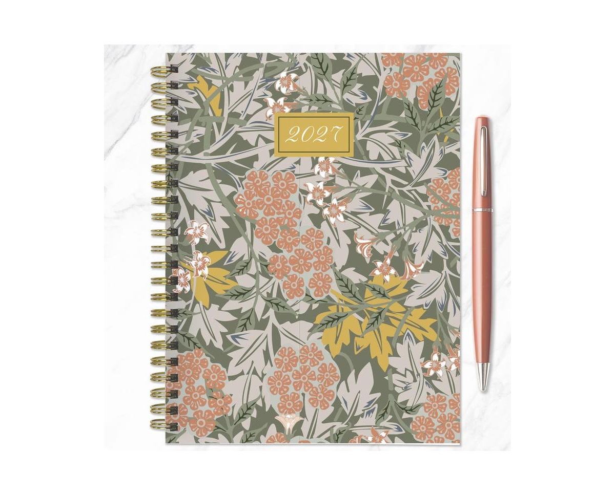 Tf Publishing Paper Goods 2027 Garden Bouquet Medium Weekly Monthly Planner