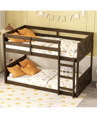  Bunk Bed with Built-in Ladder Antique