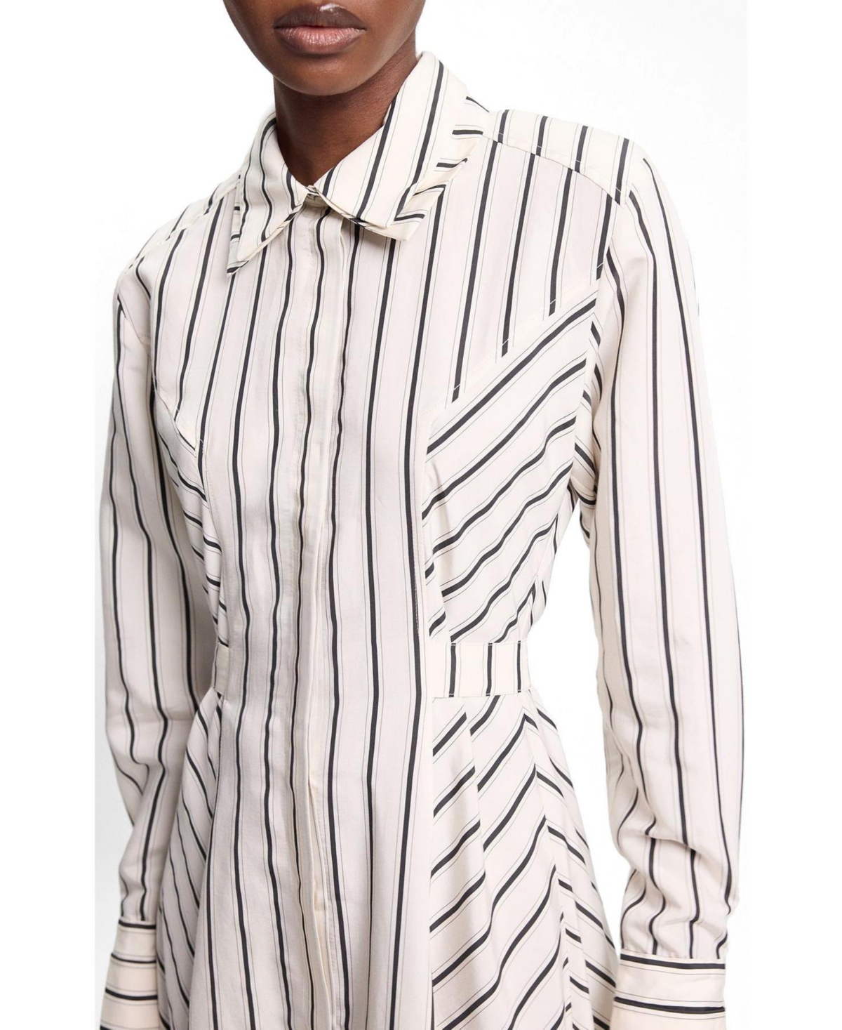 Karen Millen Women's Stripe Midi Dress