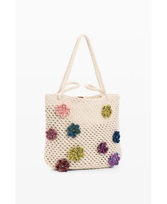Women's Crochet bag with flowers