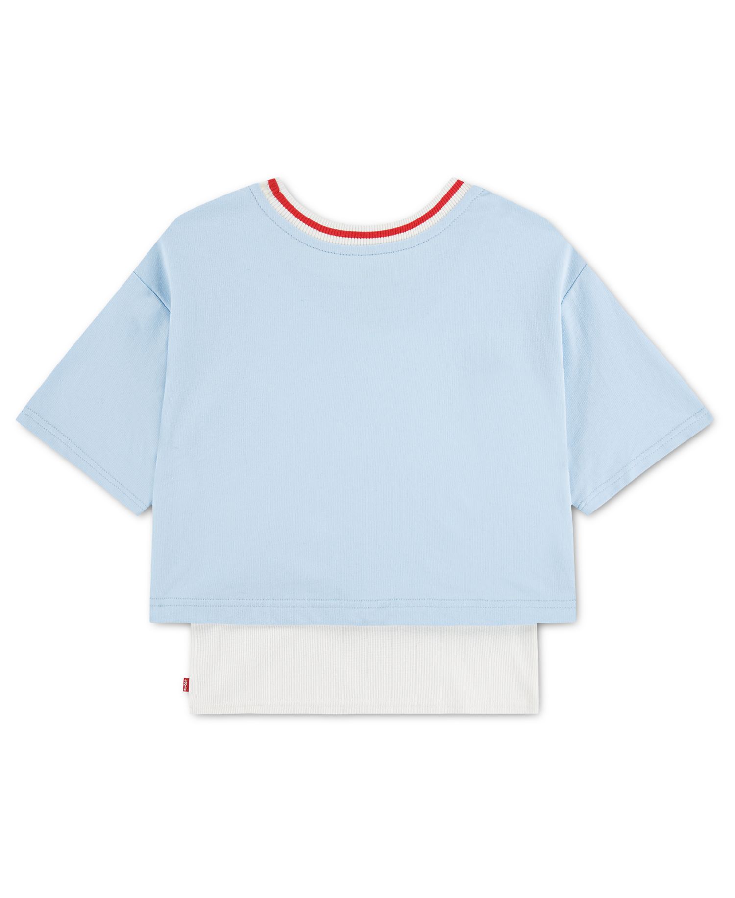 Girls' 7-16 Layered Short-Sleeve T-Shirt